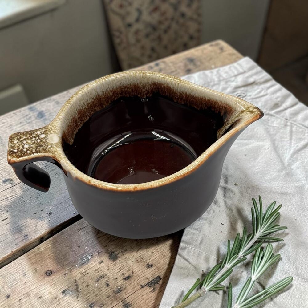 McCoy USA Vintage Pottery Drip Glaze MCM Creamer